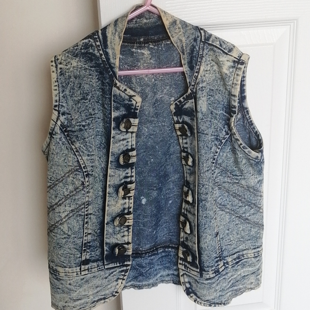 [Offbranded] half sleeve Jean jacket